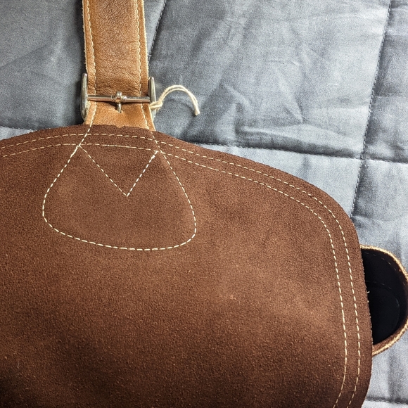 Brown Suede Sachel - Picture 5 of 7